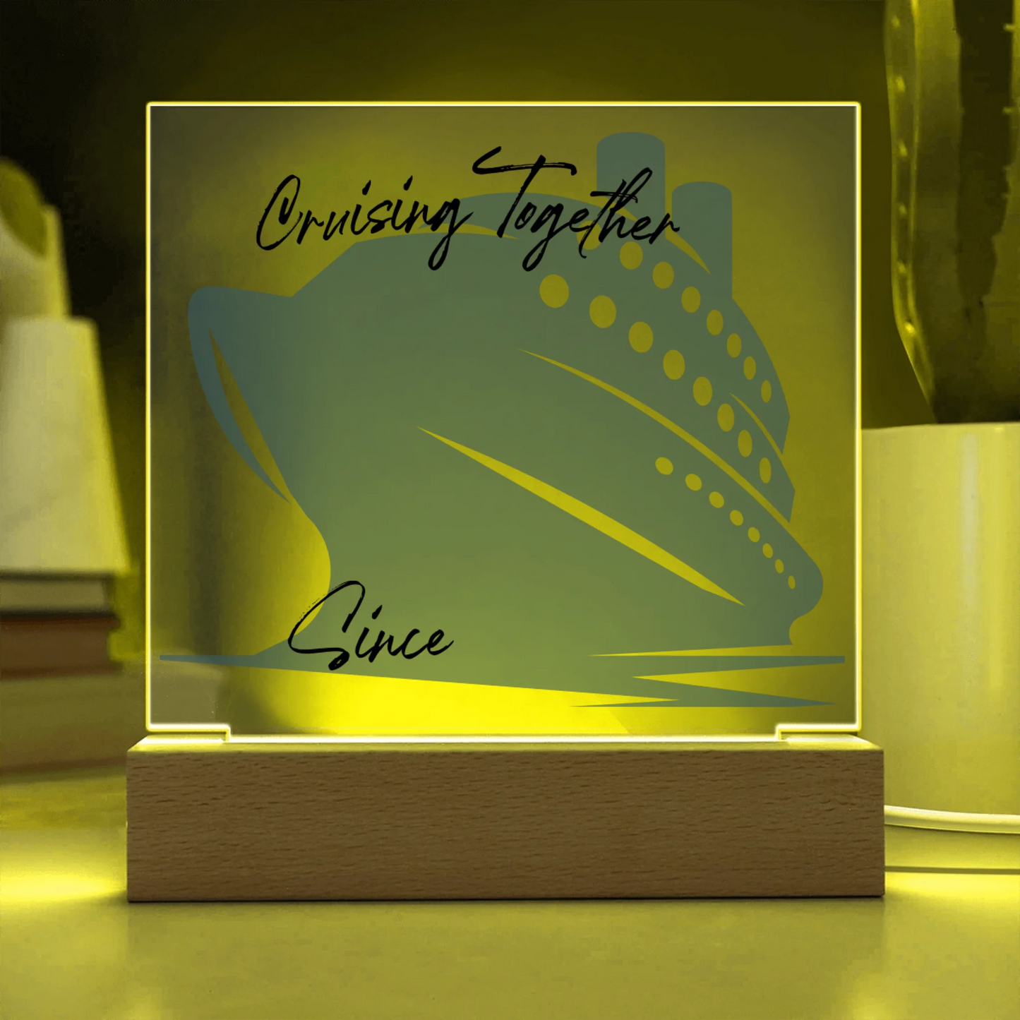 Acrylic Square with LED Base 13