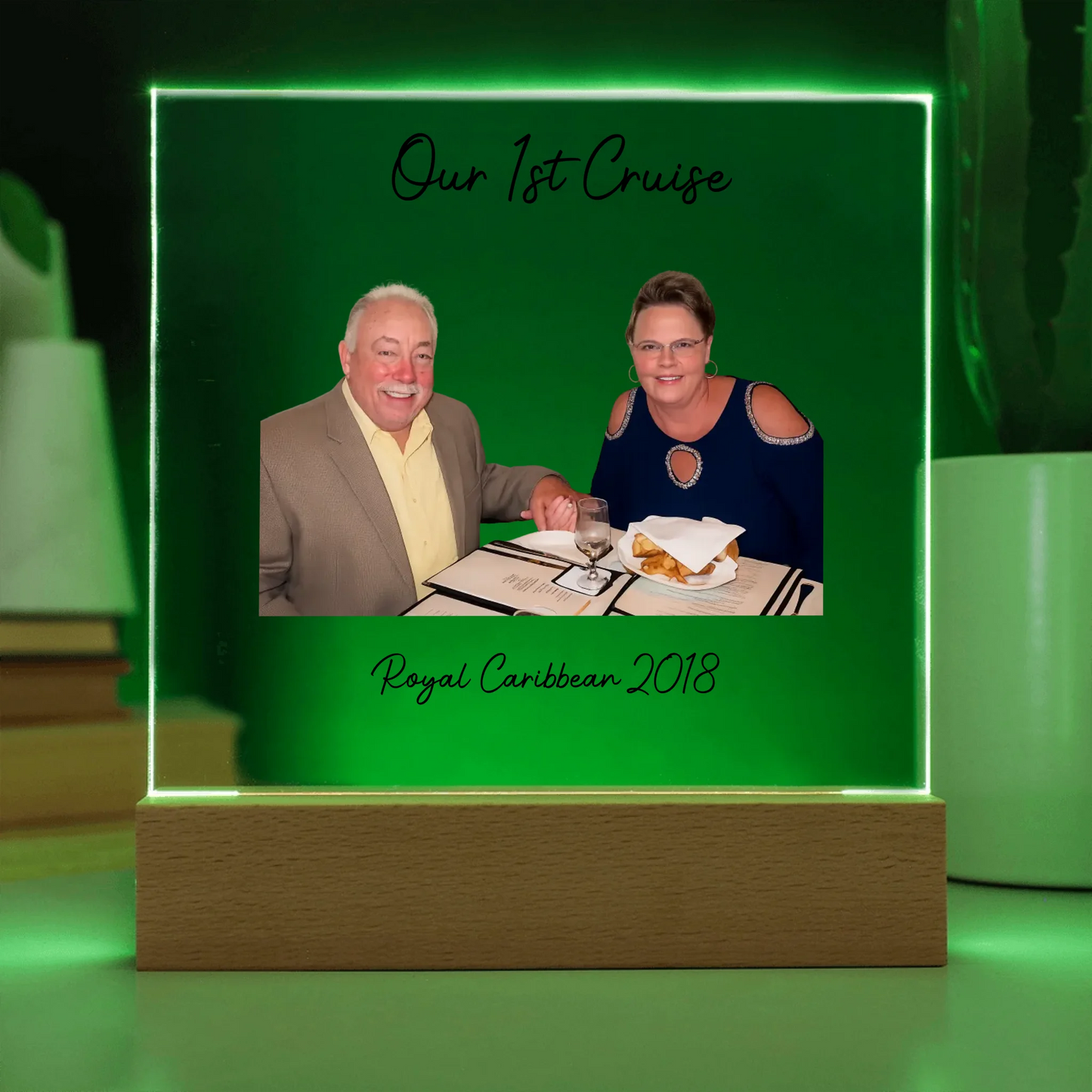 Acrylic Square with LED Base 7
