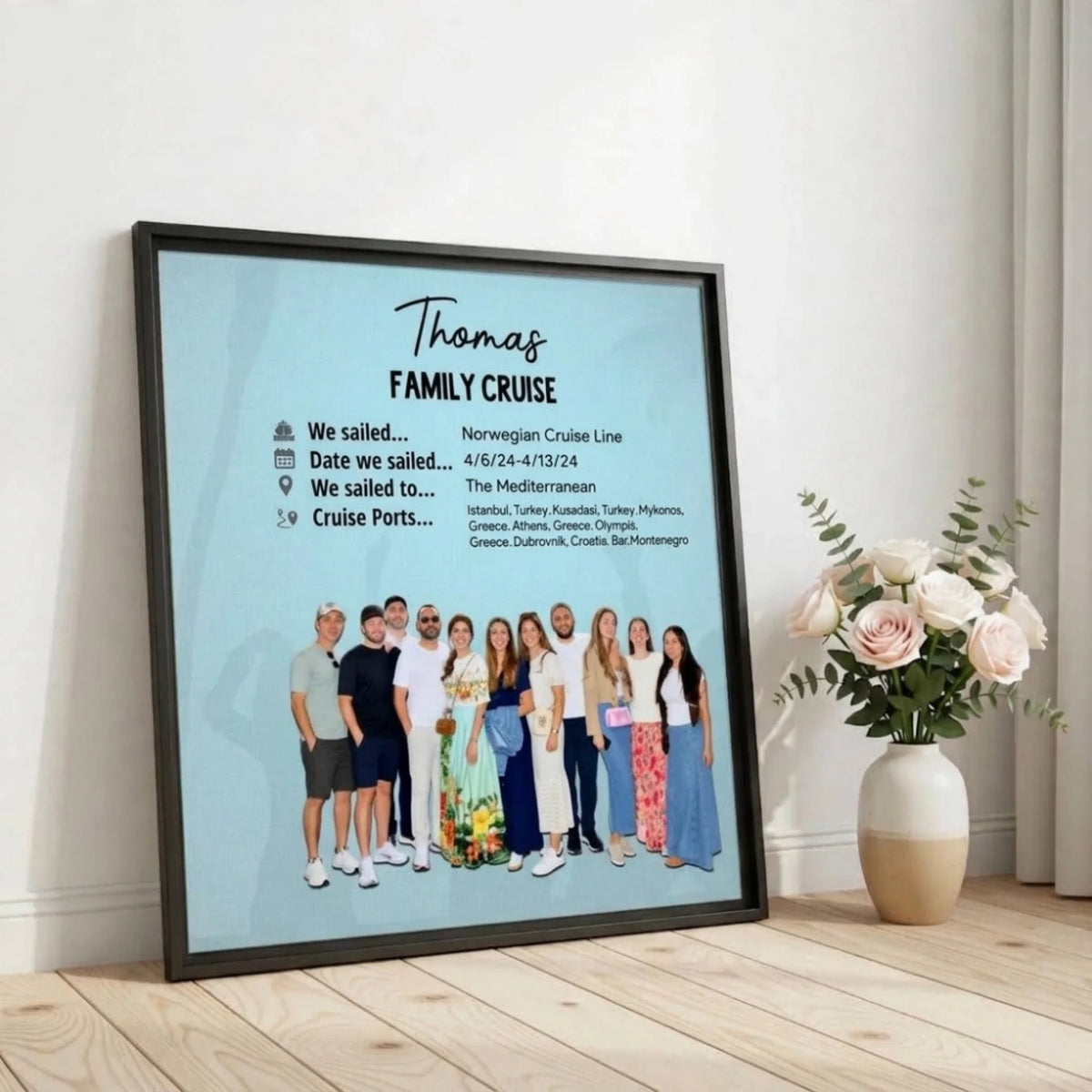 Family Cruise - Personalized Framed Poster (2)