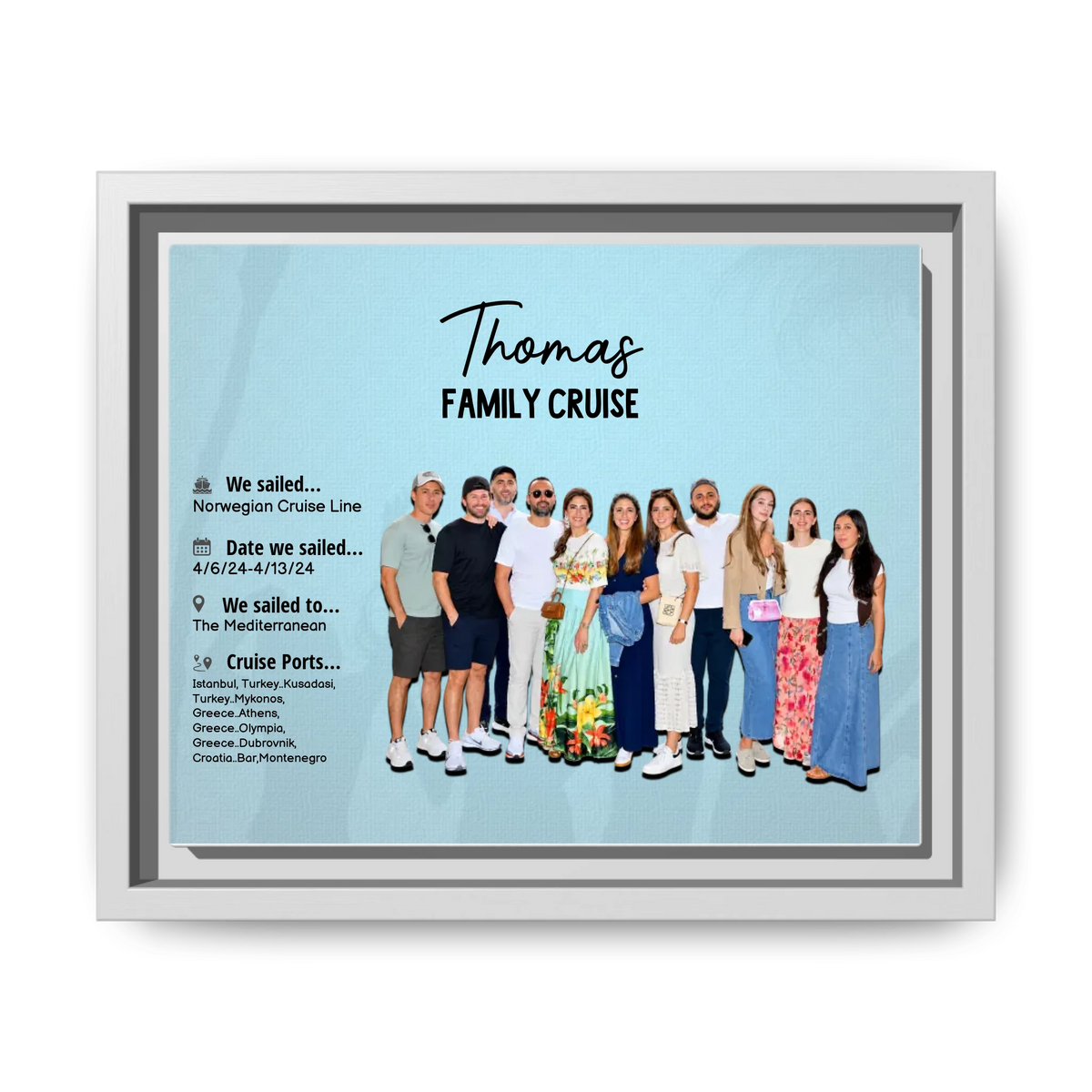 10″ x 8″ (Horizontal), White, 1.25_